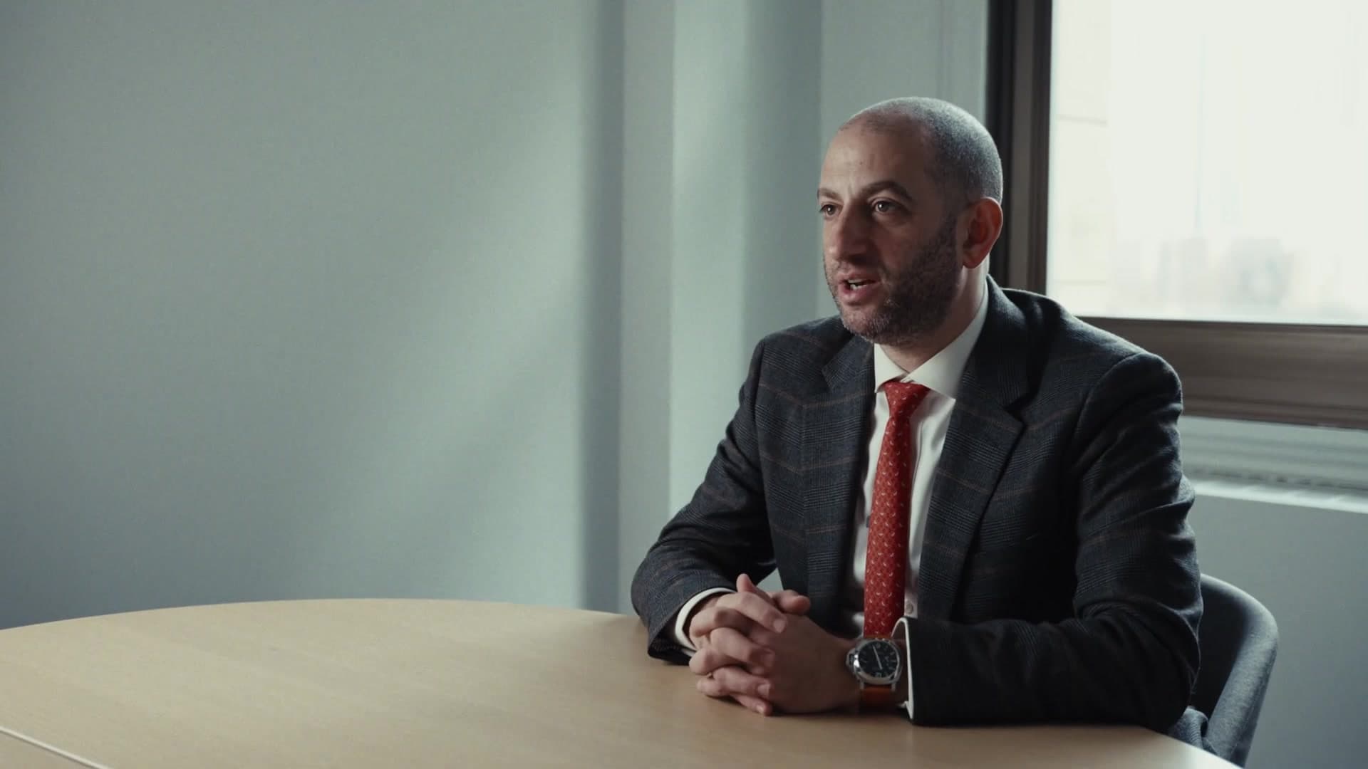 Attorney-client meeting at Spodek Law Group office